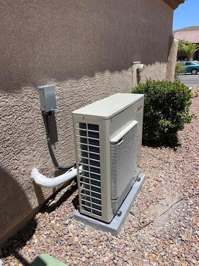 Residential air conditioning condenser unit in Atlanta